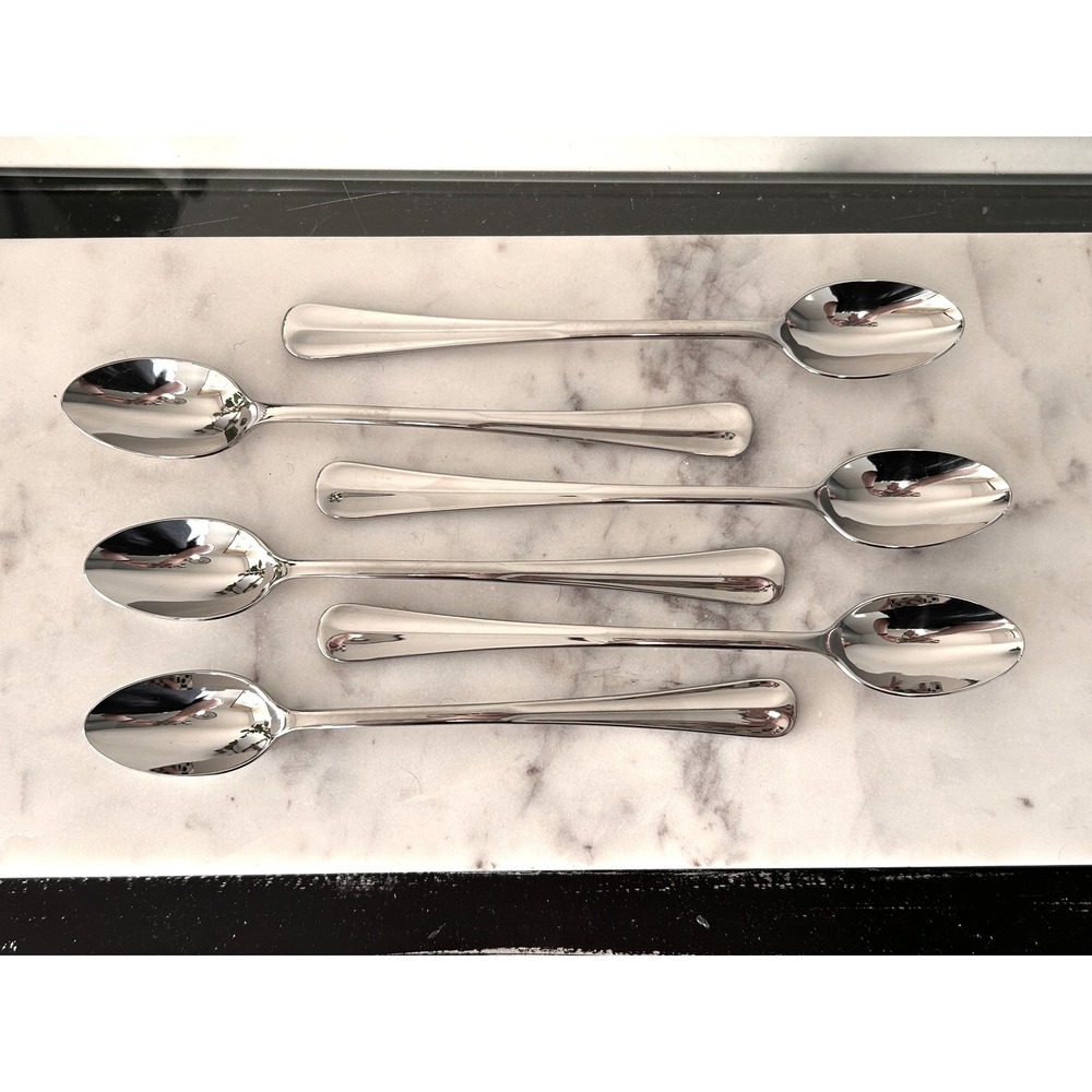 Oneida Flight 18/10 Stainless Steel Iced Tea Spoons Set of 6 ZZ-16 Vietnam